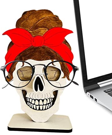 fanelod Tierischer Brillenständer - Lustiger Brillenhalter - Handgefertigter - geschnitzter Brillenhalter, süßer Sonnenbrillenständer für den Schreibtisch