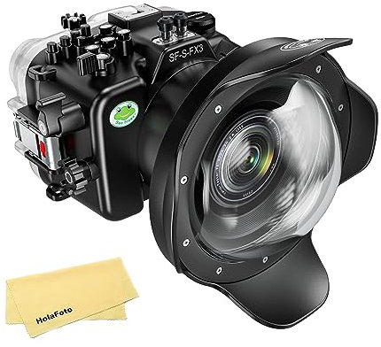 Seafrogs Underwater Housing for Sony Alpha FX3 I FX30+ WA005F 6 inch Dome Port Kit [40M/130FT] Waterproof Case Scuba Diving Housing for Sony ILME FX3 I FX30 +16-35mm F2.8, 24-105mm F4 G