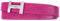 Zakatte • Damen Gürtel aus Kunstleder mit H-Schnalle Hüftgürtel Taillengürtel Damengürtel BS058 (Fuchsia-Silber, 95 cm)