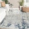 Famibay Teppich Wohnzimmer Moderner Teppich Schlafzimmer 160x230cm Kurzflor Wohnzimmerteppich Waschbar Tepiche Bodenteppich für Wohnzimmer Schlafzimmer Esszimmer (Beige Blau, 160x230cm)