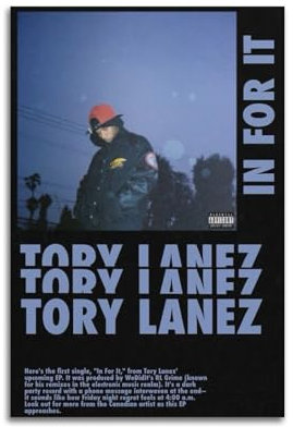 OZTERN Tory Lanez Musikalbum, klassisches Film-Wandkunst-Poster, Wand-Collage-Set, Leinwand, Vintage-Film-Leinwand-Poster, Wandkunst, Dekordrucke, Poster, moderne Leinwandkunst, Bilder für Wohnzimmer,