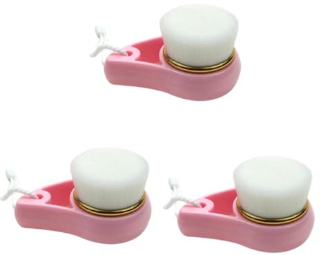 3St Gesichtsreiniger Reinigungswerkzeug Porenreiniger Werkzeug handhaben Porenreiniger-Peeling Hautpflege-Tools Werkzeuge zur Gesichtspflege verpackt Wäscher Mitesserbürste