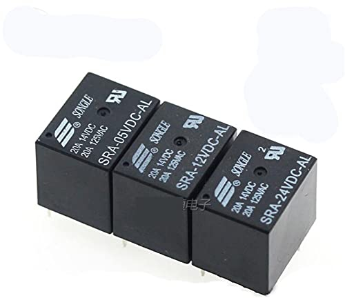 5PCS/Iot Leistungsrelais SRA- 05VDC 12VDC 24VDC-AL-CL T74 20A 4-5Pin(Size:SRA-12VDC-AL 4PIN)