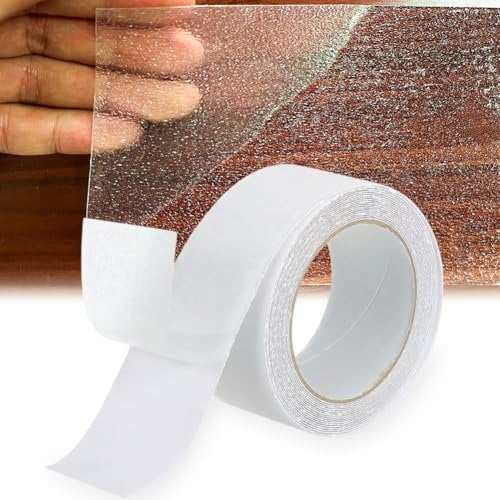 IVEOPPE Antirutsch Klebeband Treppe Antirutschband Selbstklebend - 50mm x 10m Anti Rutsch Klebeband Transparent, Wasserdicht Anti Slip Tape, für Treppen, Stufen, Rampen, Decks, Gehwege