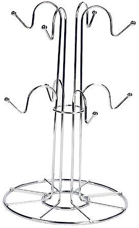 WOONEKY Estante De Secado Soporte Para Tazas De Cocina Organizador De Vasos Portavasos De Café