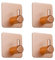 Selbstklebende Haken, 4 Stück, Kleiderhaken, klebrige Haken, stark, zum Aufkleben auf Haken, Türhaken, Badezimmerhaken, Wandhaken, Küchenhaken, Saugnapf-Haken (Roségold)