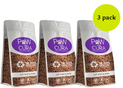 Premium Dry Dog Food for Small Breeds - High Protein Insect-Based Formula, Hypoallergenic Dog Food - Gentle on Sensitive Stomachs - Sustainable Nutrition by Pawcura (6kg) 3 x 2kg Bag