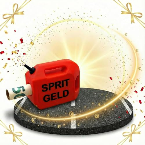 R-Satz Shop Fuel Money Gift Packaging - 3D Tank Column & Canister - Creative Gift Idea for Tank Vouchers, Driving Licence, Car, Friends or Birthday (Canister)