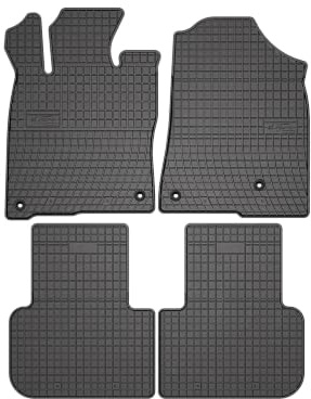 Wielganizator SolidPRO Gummimatten passend für Honda Civic XI (2022-) | Qualität: Premium - Genaue Passform, rutschfest 4-teilig Fußmatten- Schwarz
