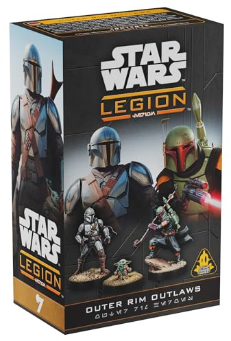 Asmodee, Star Wars: Legion – Outer Rim Outlaws, Tabletop-Erweiterung | Taktisches Miniaturspiel im Star Wars‑Universum für 2 Spieler, 120-180 Minuten, Strategiespiel ab 14 Jahren, Mehrsprachig
