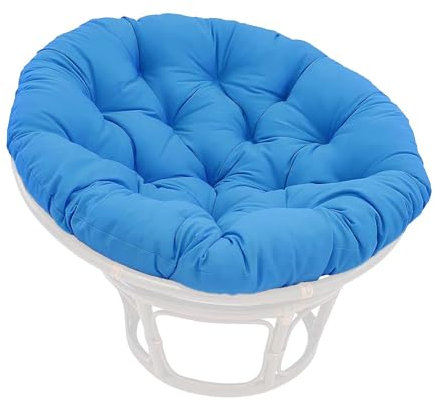 GHBXJX Hängesessel Kissen Outdoor, Sitzkissen Für Schaukelsessel Und Hängesitz Polster Mit Rückenteil, Rundes Schaukelkissen Rückenkisse, Waschbar Für Haus, Garten, Sofa,Blau,170 * 170 cm