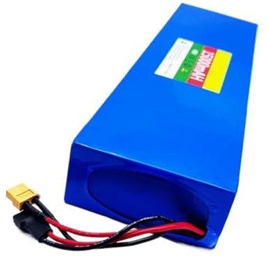 IOLKHFK Batterie spécifique for Scooter 48 V 15000 mAh, Compatible avec Kugoo M4/MaxSpeed, Batterie Lithium-ION 13S4P Haute capacité, BMS intégré, Batterie Rechargeable(1pcs Battery)