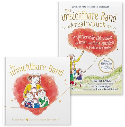 Das unsichtbare Band Bücher-Set (2 Bestseller) – Kinderbuch über Liebe, Trost & Verbindung + Kreativbuch mit Aktivitäten für Nähe & Ruhe – inkl. exklusives Monster-Lesezeichen