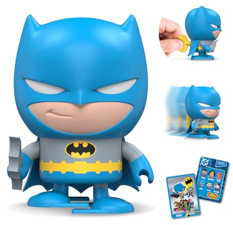 WIND-UPZ Batman: Collectable Wind-Up Walking Toy Figure with Batarang Accessory - Official DC Comics Merchandise - Toys for Kids & Adults - Superheroes Fans - Figure for Collectors and Displays