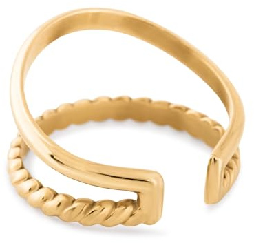 Akitsune Radiance Damenring | 316L Edelstahl Schmuckstück | Damenschmuck als Geschenk für Frauen | Wasserfest und hypoallergen