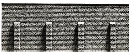 NOCH® Stützmauer „extra lang“, perfekte Steinmauer für H0 Modellbau, Hartschaum für realistische Landschaften