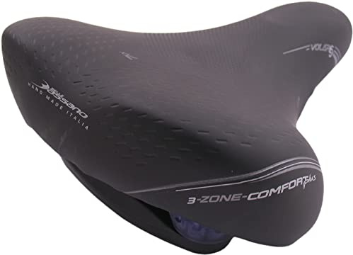 Selle Bassano Sattel BigCity XXL Elastomer, Volare, schwarz