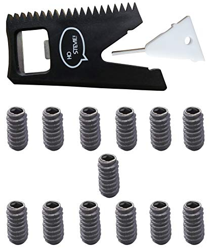 Ho Stevie! Surf Wax Kamm + Flossenschlüssel + 13 Flossenschrauben [FCS oder Futures] + Flaschenöffner (FCS)