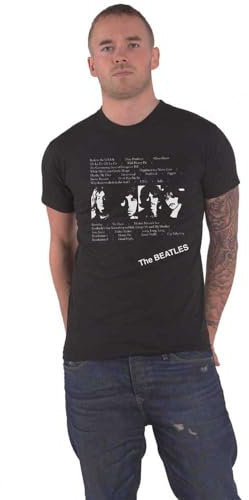 T-Shirt # M Unisex Black # White Album Tracks