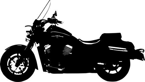 Wandtattoo – 'SUZUKI VL 1500 Intruder' – Motorrad, Motorcycle, Bike, Cruiser // Farb- und Größenwahl (Dunkelrot - 450 mm x 260 mm)