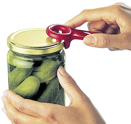 Küchenprofi 1310831400 Deckelöffner-1310831400 Deckelöffner, Edelstahl, Red