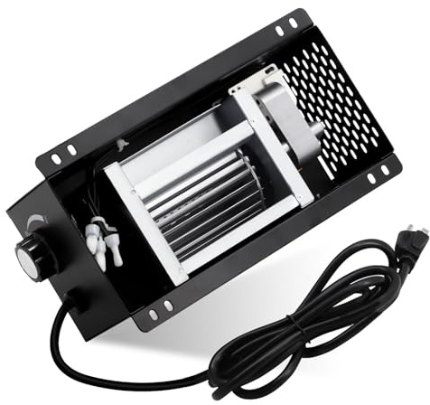 Criditpid S31105 Wood Stove Blower Fan for GHP Group, Monessen/Majestic (MHSC Brands), Majestic Dutchwest Windsor, CFM US Century Plate Steel Freestanding Wood Stove Fireplace, Speed Variable Blower.