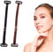 Facelifting Tape Bänder, Face Lifting Band, Facelifting Bänder mit Clips, Facelifting Unsichtbare Haarbänder für Kinn, Nacken und Augen, wiederverwendbares Facelift-Band, 2 Stücke(Schwarz + Braun)