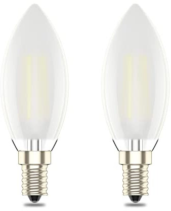E14 Dimmable Led Candle Bulb,Cool White,4w Equivalent 40w, SES Small Edison Screw,Pack of 2
