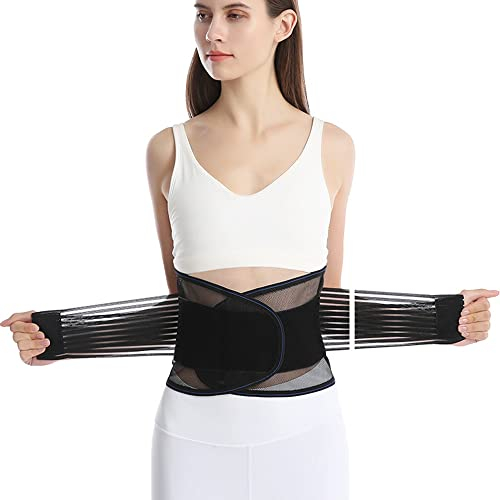 FDEETY Verstellbare Rückenstütze Mit Doppel Druckgurt Für Optimale Kraftverteilung Atmungsaktive Und Komfortable Rückenbandage Für Den Unteren Rücken Rückenstützgürtel Für Männer Und Frauen