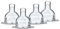 Dodie Lot de 4 Tétines Plates anti-coliques Sensation Débit 2 - moyen
