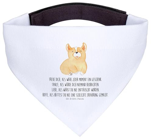 Mr. & Mrs. Panda Schal für Hunde Corgie - Geschenk, Hund, Halstuch, Hunde-Halstuch, Motivation, Hundehalstuch, Sprüche, Corgi, Hundeschal, Lebensfreude, Welsh Pembroke, Lebensfroh