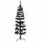 vidaXL Künstlicher Halb Weihnachtsbaum mit Ständer Schlank Christbaum Tannenbaum Dekobaum Kunstbaum Weihnachten Dekoration Weihnachtsdeko Schwarz 120cm