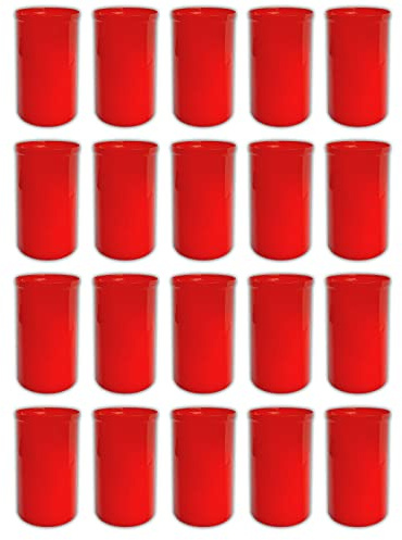 Grablicht Brenner rot ohne Deckel Grabkerzen Friedhofskerzen Grablichtkerze Trauerlicht Gedenkkerze Grabdekoration Grabdeko (20)