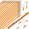KOOTANS 22FT Fiberglas Draht Laufen Kit, Draht Angeln Werkzeuge, Elektrische Draht Abzieher Durch Wand Kabel Schlange Ruten Fisch Band Set mit Verschiedenen Zubehör