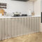LIVEINU Schrankvorhänge für Küche, Kleiderschrank, Badezimmer, Privatsphäre Gardine, Staubdichter Vorhang für Regale, hängende Tür, Japanische Noren Selbstklebend, Beigegrau, 120x80cm