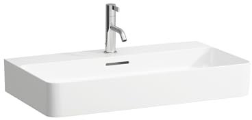 LAUFEN VAL Waschtisch, unterbaufähig, 3 Hahnlöcher, ohne Überlauf, 750x420mm, H8102857581581, Farbe: Graphit matt