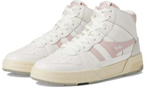 Gola Baskets montantes Allcourt pour femme, Blanc/rose craie, 8.5