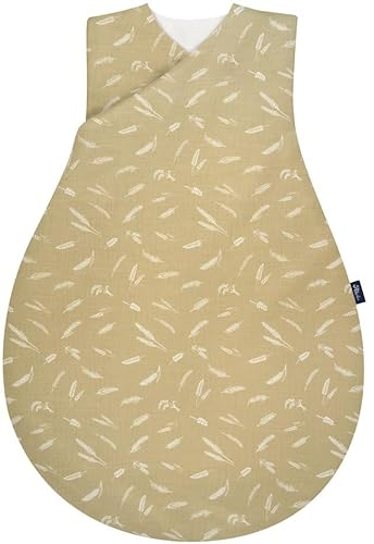 Alvi Wickel Mäxchen Außensack Bauwolle Gewebt Ganzjahresscchlafsack Schlafsack Babyschlafsack (Earth Nature 90)