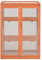 HOVOTHY Serra da Giardino in Legno 75x47x109 cm Serra Esterna con 2 Ripiani e 2 Ante Serra per Piante Ornamentali Serra da Balcone Invernale Serra Orto Serra Fredda Legno e Pannelli PC