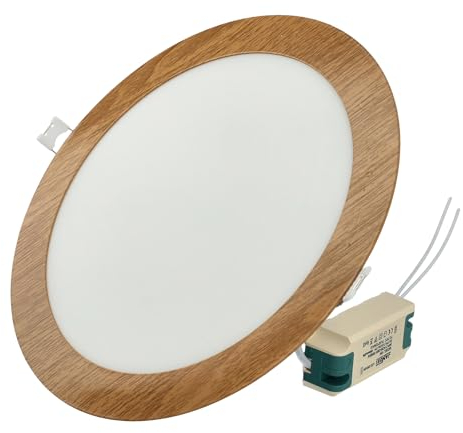 Jandei - Downlight led 18W 3000K redondo empotrar madera