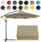 CMJYMX Replacement Parasol Canopy Sun Umbrella Replacement Cloth For 2m-6 Arms 2.7m-6 Arms 2.7m-8 Arms 3m-6 Arms 3m-8 Arms (Color : Top color, Size : 6 ribs-3m(9.8ft))