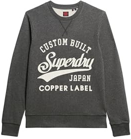 Superdry Herren Copper Label Grafik-Sweatshirt mit Rundhalsausschnitt