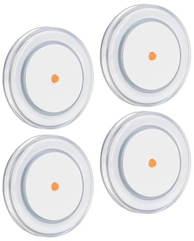 Obeaming 4 x Wohnmobil Boot 12V LED Lampe Deckenleuchte, Dimmbar Eingebauter Dimmschalter 76mm 320lm Aufbauleuchte, für Wohnwagen Yacht Auto Innenbeleuchtung (3000K)