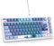 SbocKeeb Tastiera meccanica con guarnizione al 75%, tastiera RGB meccanica cablata personalizzata TKL al 75% sostituibile a caldo con cuscinetti fonoassorbenti, QWERTY americana programmabile