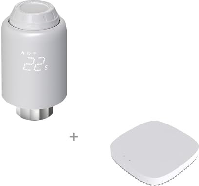 Qiumi Smart Zigbee Thermostat-Raiator-Ventil, programmierbares Thermostat, Smart-Life-App-Steuerung, Sprachsteuerung, funktioniert mit Alexa Googlehome