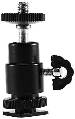 Mtlavish Kamerastativ aus Legierung 6×5×2 mit /4 Zoll Hot Shoe Adapter, Blitzlichthalterung, Tragbar, Stabil und Vielseitig für Fotografen, Videografen und Outdoor Einsätze, Aluminiumleichtbau, Präzi