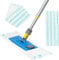 TNOMSNO Serpillères de Rechange, 3 Pcs Serpillères en Microfibre pour Balai Lave-Sol Housse de Nettoyage de Rechange La Tête de Ménage de Vadrouille, 44x15cm en Microfibre pour Tous Les Types de Sols
