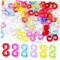 DIYEAH Elastic Band Assorted Size Money Band Colored Elastic Band Bracelet Making Kit 40 Pack Refill