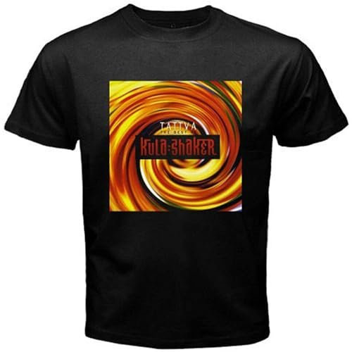 XiangGuFeiNiuWei New Kula Shaker Tattva Men's Graphic T Shirt O-Neck Unisex Short Sleeve T-Shirt Black S
