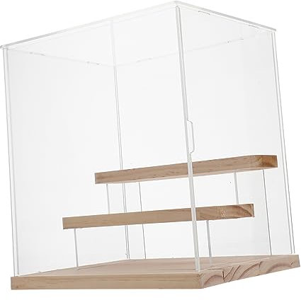 VICASKY Multi-funktionale Dreistöckige Figuren-vitrine Staubgeschützt Stabil Und Langlebig Für Schreibtisch Wohnzimmer Und Sammlerstücke Vielseitige Aufbewahrungsbox Für Puppen Und Kleine